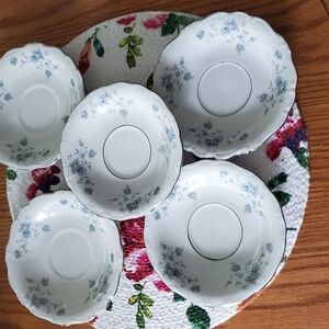 5 Haviland China Saucers..no Cups